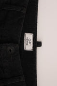 Load image into Gallery viewer, GF Ferre Elegant Black Cotton Corduroy Pants
