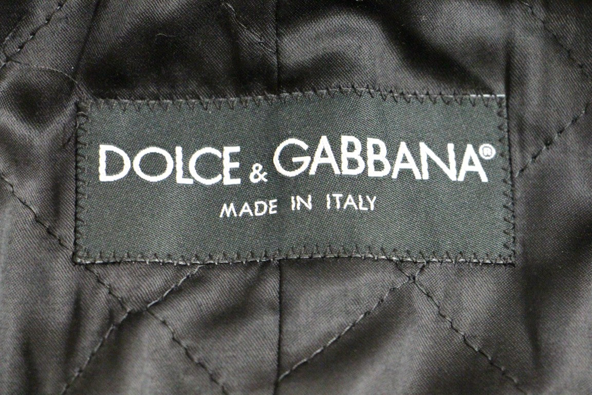 Dolce & Gabbana Sicilia Karierter Mantel aus einer Wollmischung