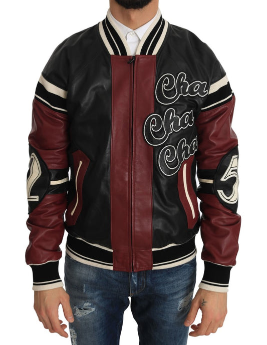 Dolce & Gabbana Exquisite Bomberjacke aus Schafsleder