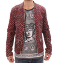 Bild in Galerie-Betrachter laden, Dolce & Gabbana Exklusive Boxer Print Bordeaux Lederjacke
