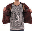 Bild in Galerie-Betrachter laden, Dolce & Gabbana Exklusive Boxer Print Bordeaux Lederjacke
