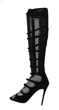 Load image into Gallery viewer, Dolce & Gabbana Eleganz neu definiert: Schicke kniehohe Stiletto-Stiefel
