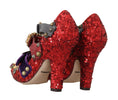 Load image into Gallery viewer, Dolce & Gabbana Rote Bellucci Alta Moda verschönerte Pumps
