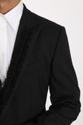 Bild in Galerie-Betrachter laden, Dolce & Gabbana Elegante Schwarze Slim Fit Martini Blazer Jacke
