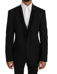 Bild in Galerie-Betrachter laden, Dolce & Gabbana Elegante Schwarze Slim Fit Martini Blazer Jacke
