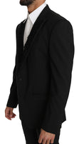 Bild in Galerie-Betrachter laden, Dolce & Gabbana Elegante Schwarze Slim Fit Martini Blazer Jacke
