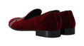 Bild in Galerie-Betrachter laden, Dolce & Gabbana Bordeaux Samt Pailletten Herren Loafers
