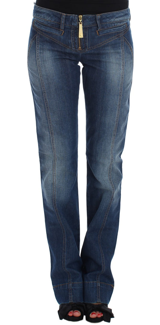 Cavalli Chic Boot Cut Blaue Waschung Denim