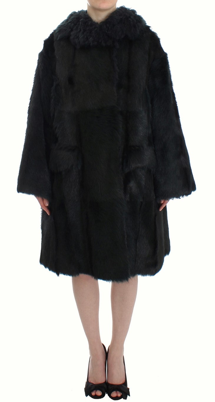 Dolce & Gabbana Exquisiter Shearling Mantel Jacke