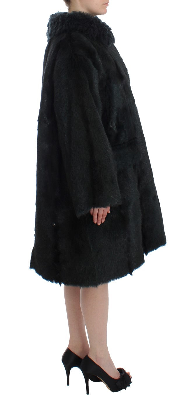 Dolce & Gabbana Exquisiter Shearling Mantel Jacke