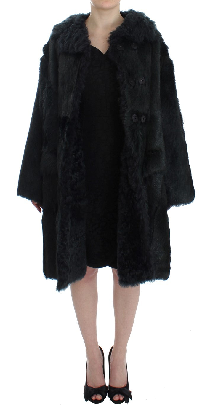 Dolce & Gabbana Exquisiter Shearling Mantel Jacke