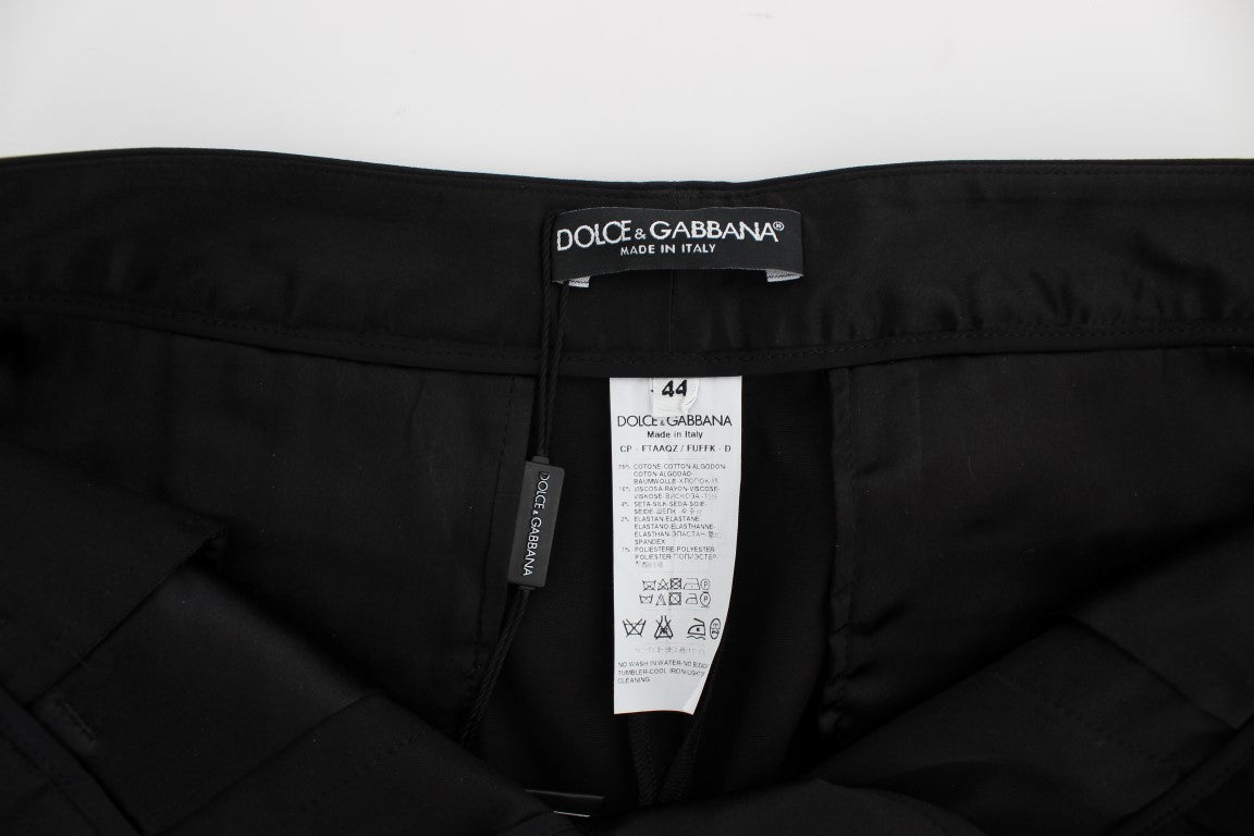 Dolce & Gabbana Elegante schwarze Torero Caprihose