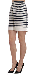 Load image into Gallery viewer, Dolce & Gabbana Elegant striped silk shorts - high waist
