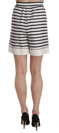 Load image into Gallery viewer, Dolce & Gabbana Elegant striped silk shorts - high waist
