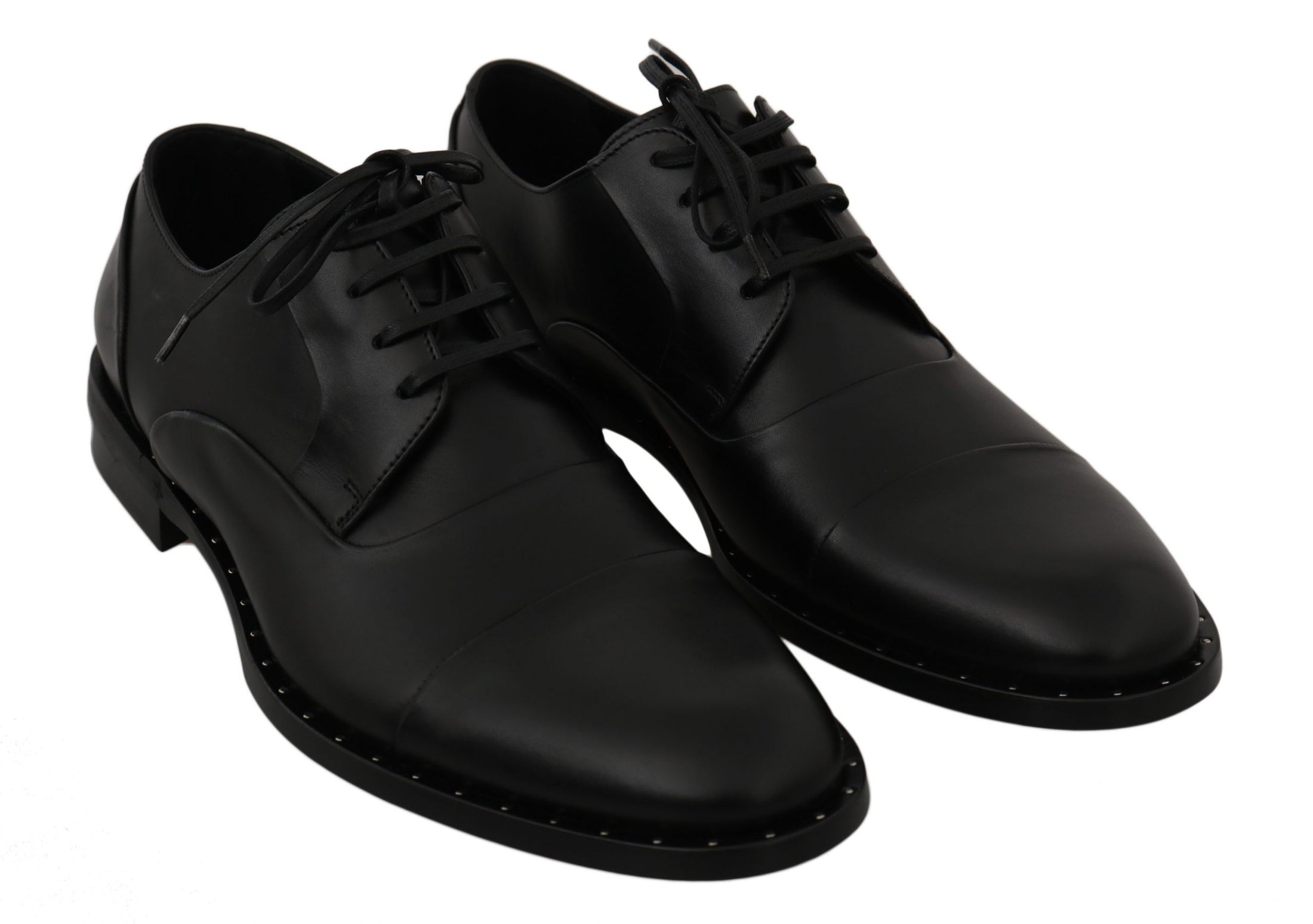 Dolce & Gabbana Elegante Schwarze Lederschuhe für formelle Anlässe