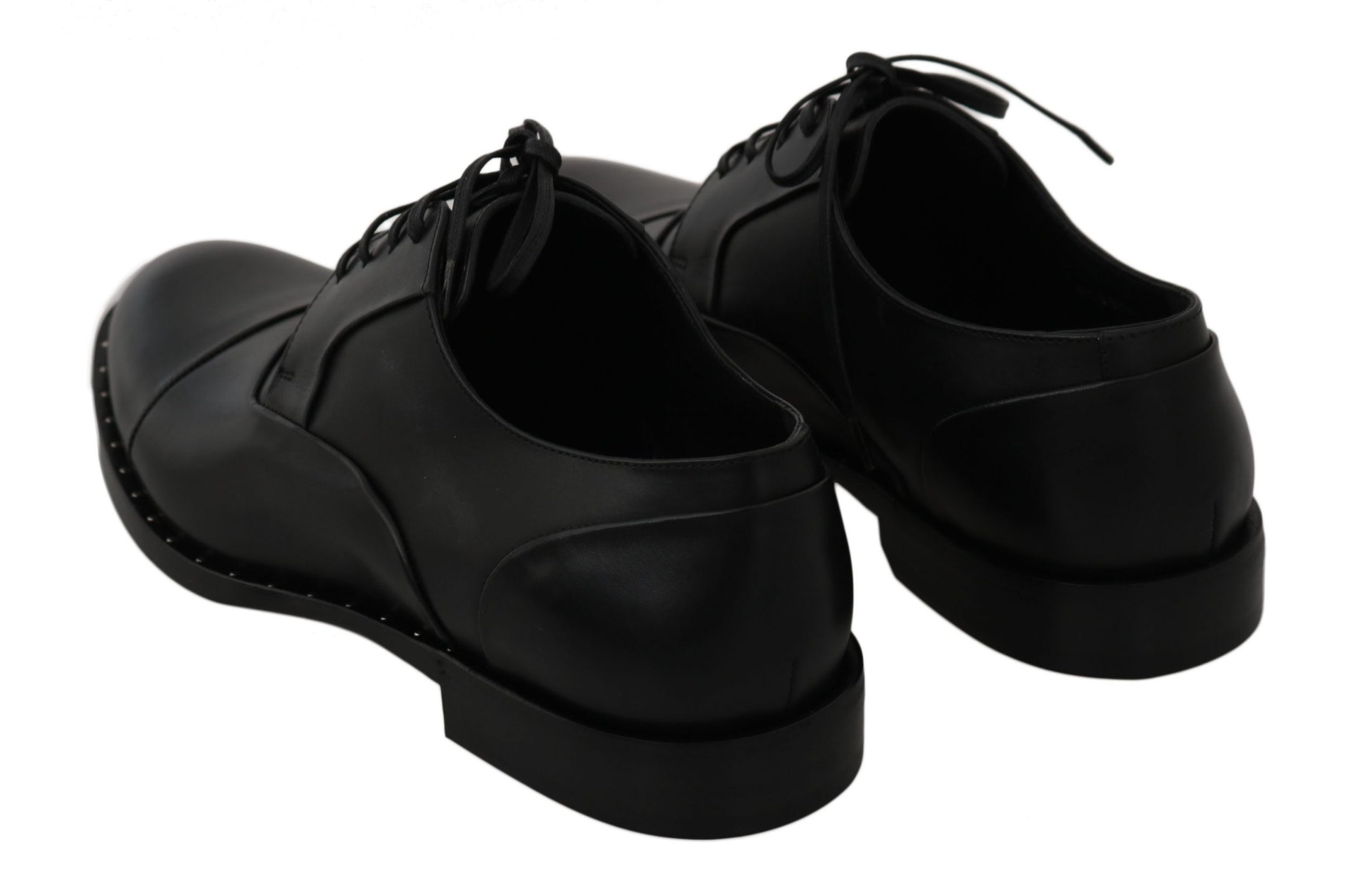 Dolce & Gabbana Elegante Schwarze Lederschuhe für formelle Anlässe