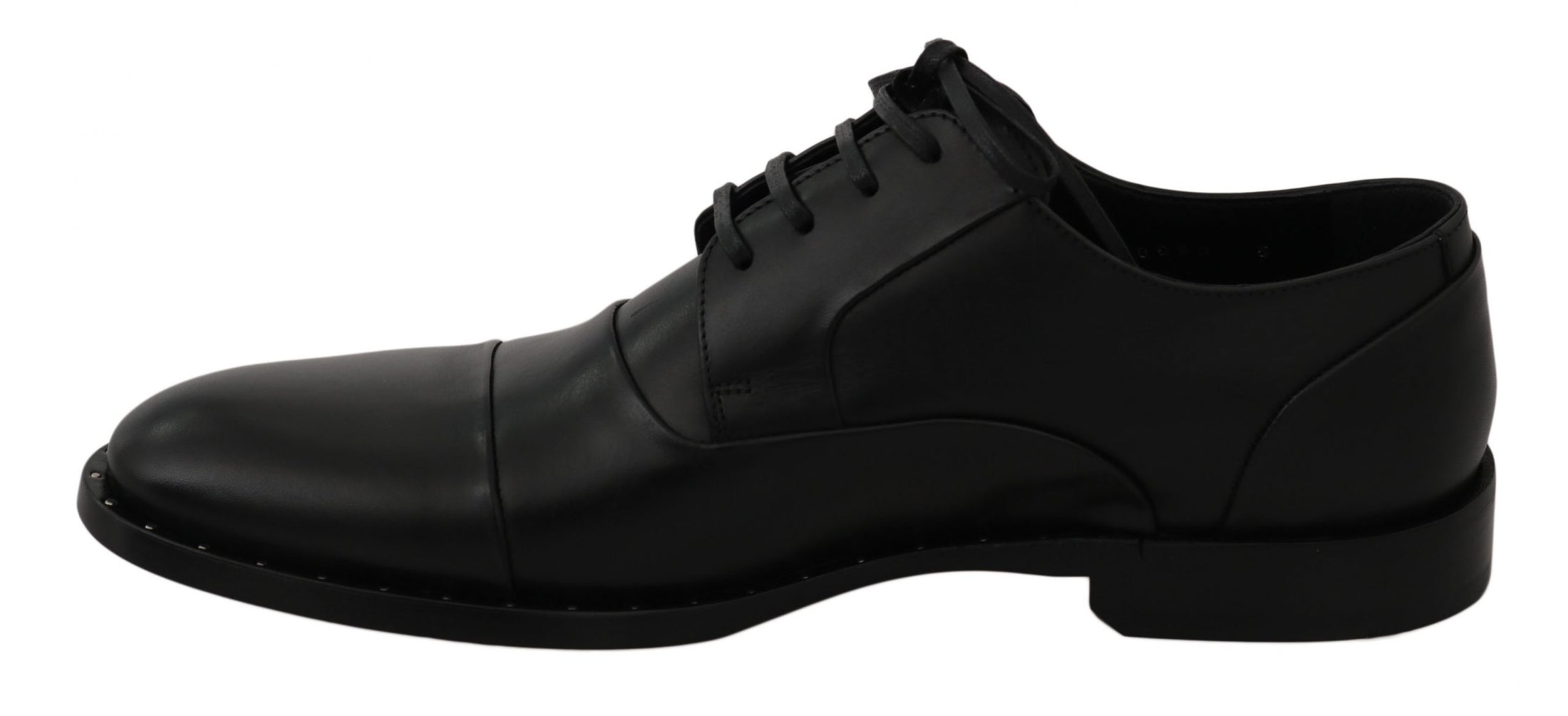 Dolce & Gabbana Elegante Schwarze Lederschuhe für formelle Anlässe