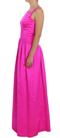 Load image into Gallery viewer, Dolce & Gabbana Elegant pink full length silk sheath dress
