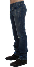 Bild in Galerie-Betrachter laden, Costume National Chic Blue Wash Painted Slim Fit Jeans
