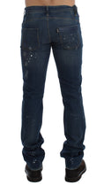 Bild in Galerie-Betrachter laden, Costume National Chic Blue Wash Painted Slim Fit Jeans
