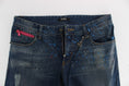 Bild in Galerie-Betrachter laden, Costume National Chic Blue Wash Painted Slim Fit Jeans
