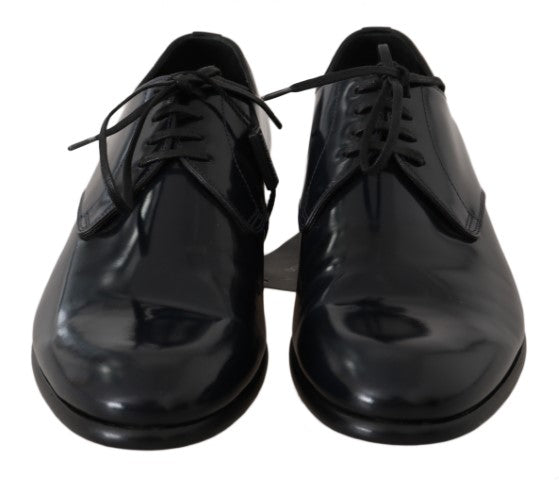 Dolce &amp; Gabbana Elegant derby shoes made of dark blue leather