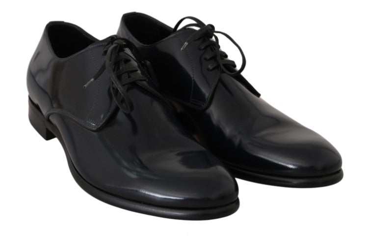 Dolce &amp; Gabbana Elegant derby shoes made of dark blue leather