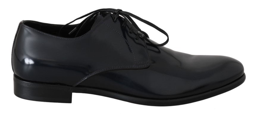 Dolce &amp; Gabbana Elegant derby shoes made of dark blue leather