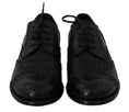 Load image into Gallery viewer, Dolce & Gabbana Elegant blue leather wingtip derby shoes
