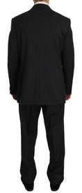 Load image into Gallery viewer, Z ZEGNA Elegant black striped wool suit
