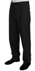 Load image into Gallery viewer, Z ZEGNA Elegant black striped wool suit
