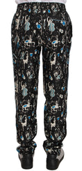 Load image into Gallery viewer, Dolce & Gabbana Elegant silk lounge pants with unique print
