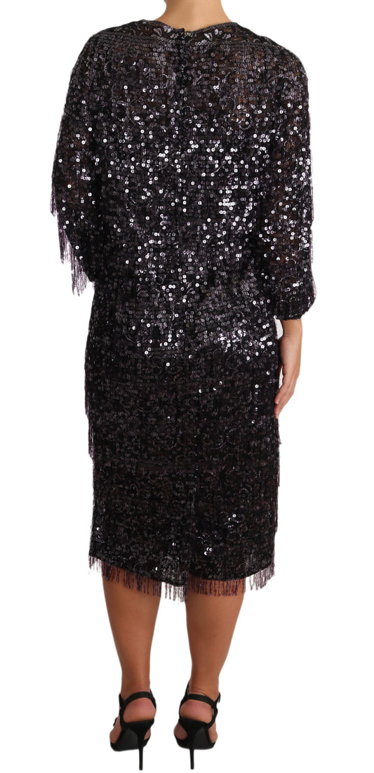 Dolce &amp; Gabbana sequined midi dress - timeless elegance