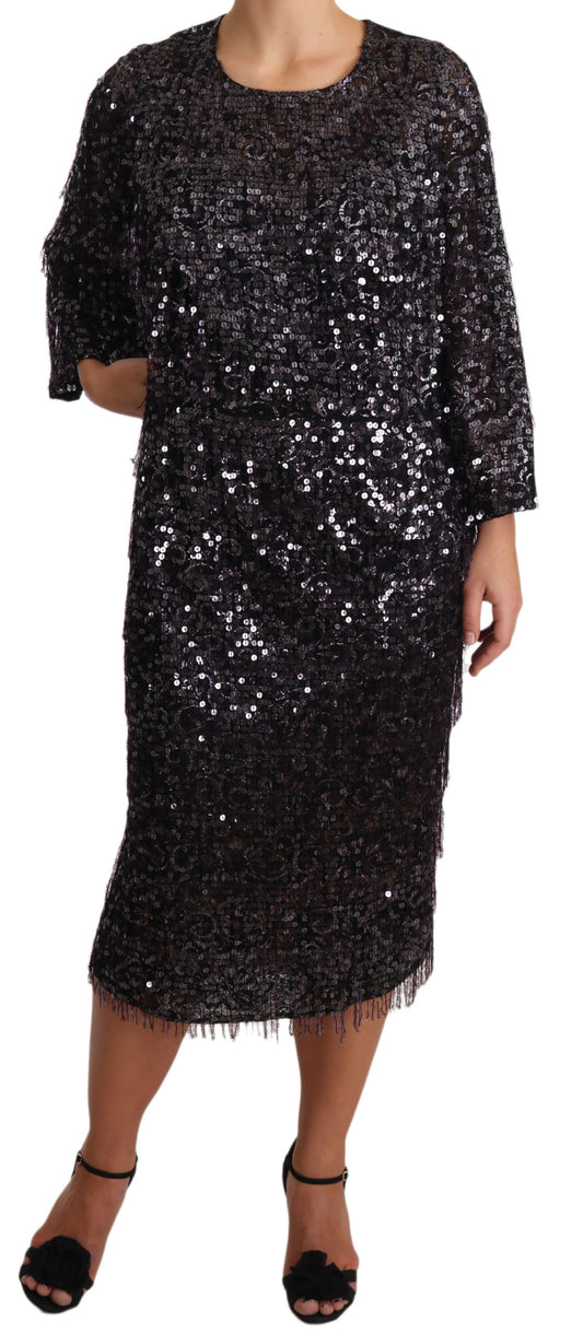 Dolce &amp; Gabbana sequined midi dress - timeless elegance