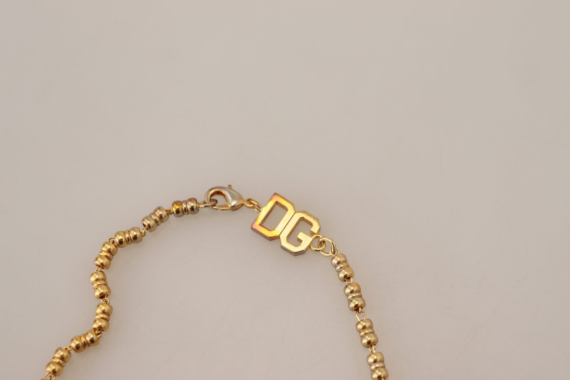 Dolce &amp; Gabbana Elegant Gold Charm Chain Necklace