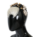 Load image into Gallery viewer, Dolce & Gabbana Elegant Black Crystal Headband Tiara
