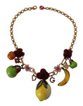 Load image into Gallery viewer, Dolce & Gabbana Chic Gold Statement Sicily Fruit Necklace
