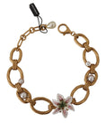 Load image into Gallery viewer, Dolce & Gabbana Elegant Gold Lily Flower Pendant Necklace
