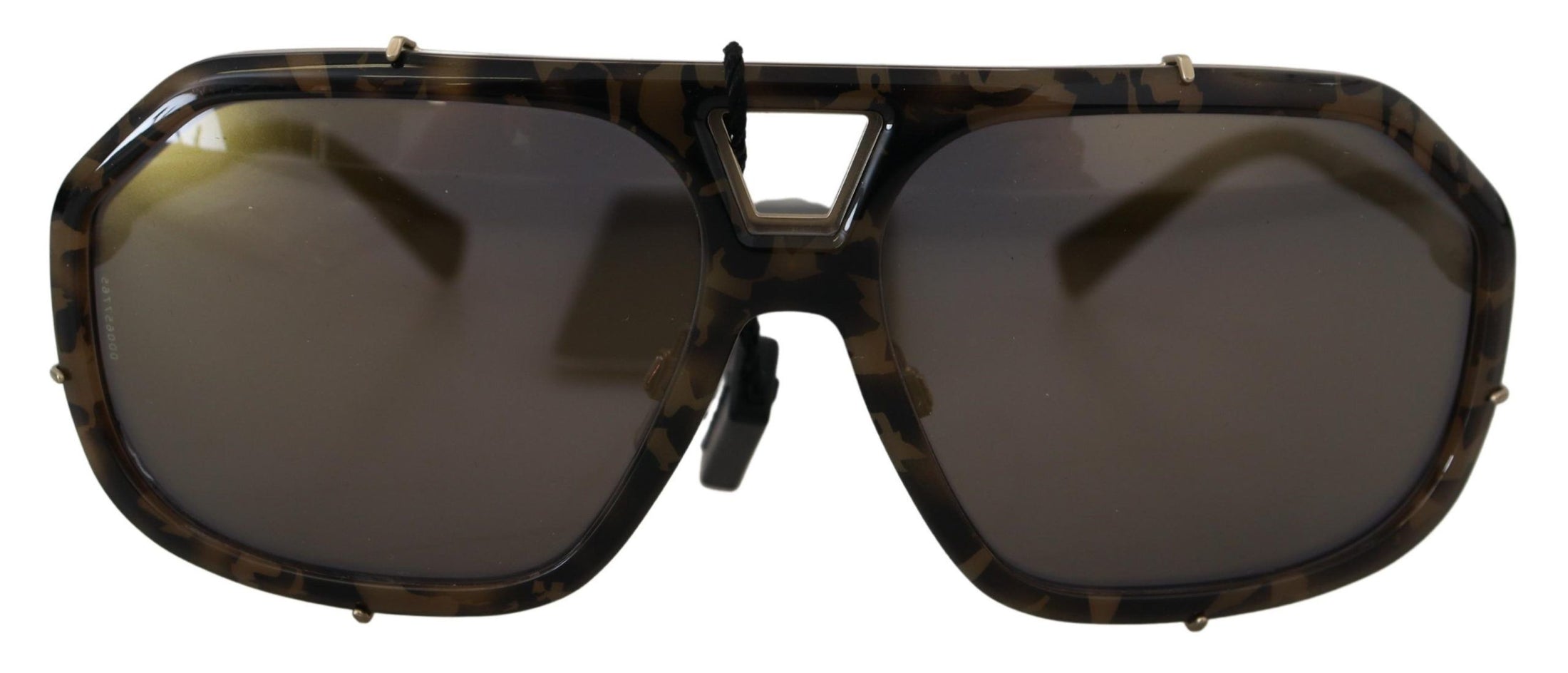 Dolce &amp; Gabbana Chic mirrored brown aviator sunglasses