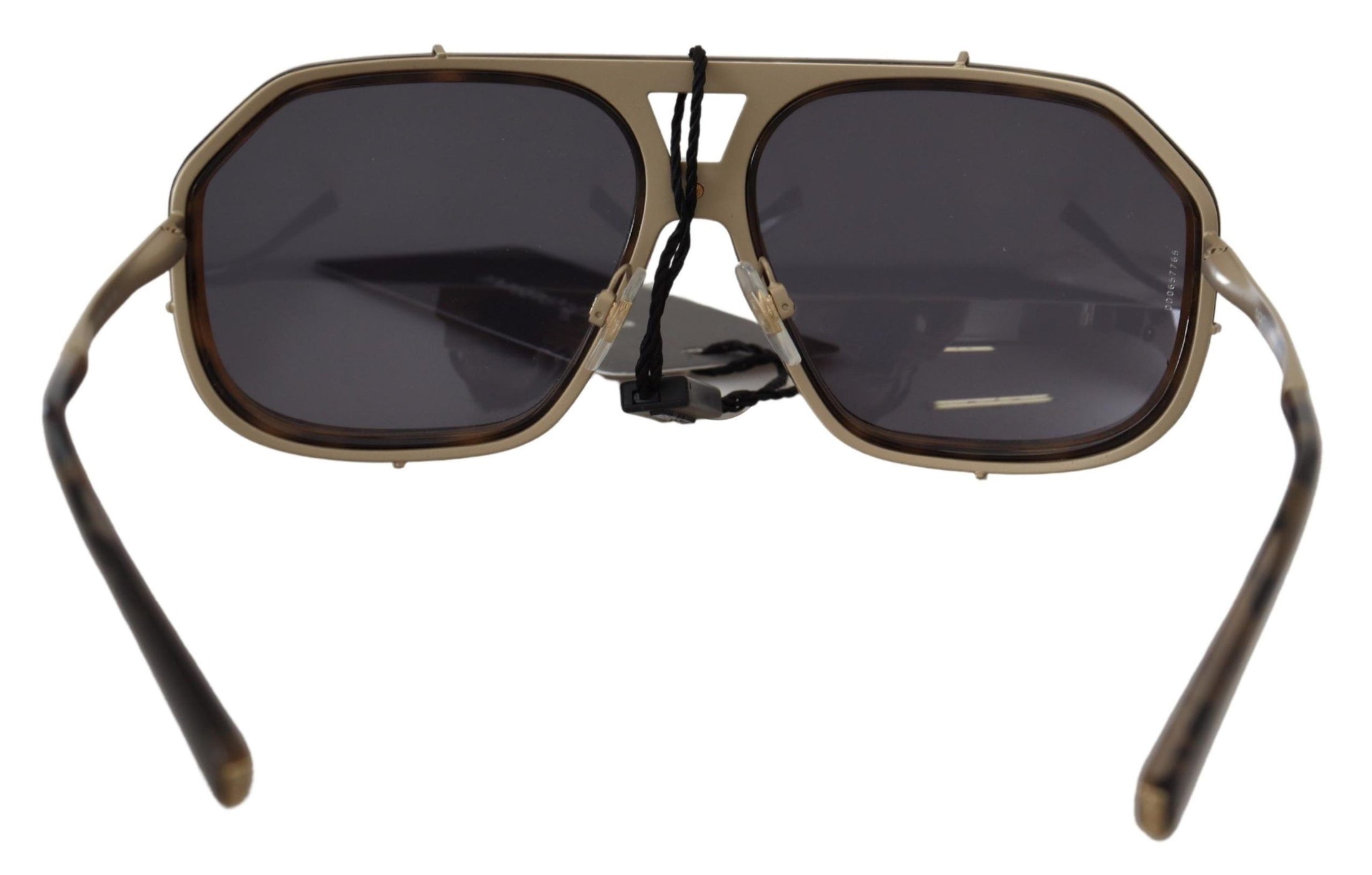 Dolce &amp; Gabbana Chic mirrored brown aviator sunglasses