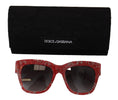 Load image into Gallery viewer, Dolce & Gabbana Elegant red sunglasses with lace decoration
