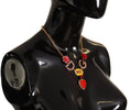 Load image into Gallery viewer, Dolce & Gabbana Glamorous necklace with gold crystal pendant
