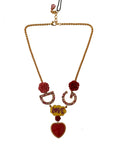 Load image into Gallery viewer, Dolce & Gabbana Glamorous necklace with gold crystal pendant
