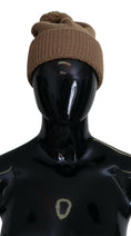 Load image into Gallery viewer, Dolce & Gabbana Elegant camel knit hat with fur trim
