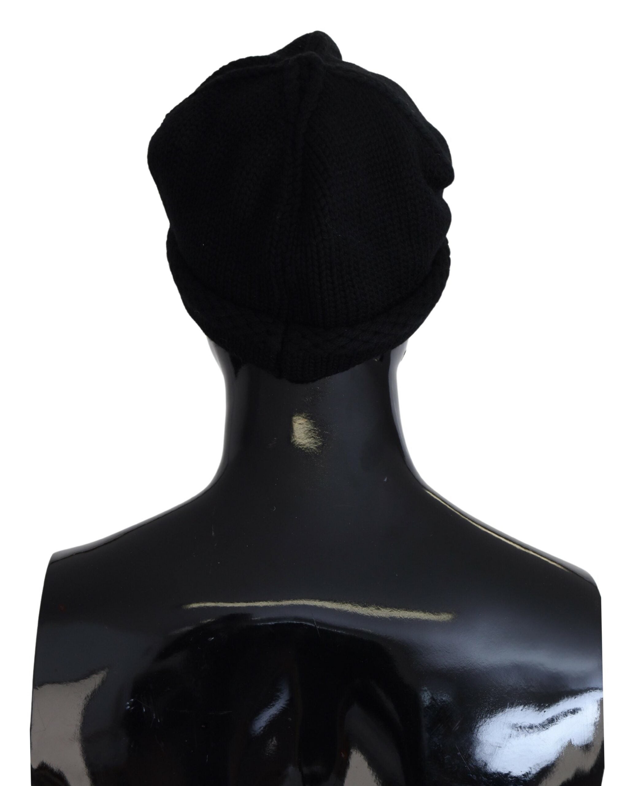 Dolce &amp; Gabbana Elegant black virgin wool hat