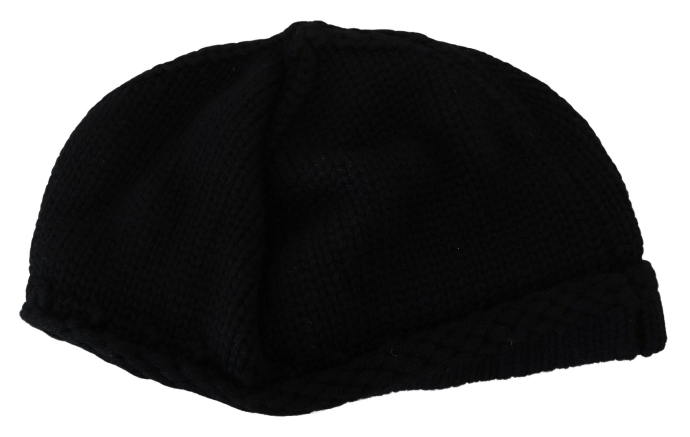 Dolce &amp; Gabbana Elegant black virgin wool hat