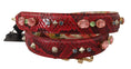 Load image into Gallery viewer, Dolce & Gabbana Elegant red python leather bag strap
