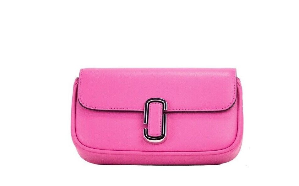 Marc Jacobs The J Marc Mini Umhängetasche Magenta Glattleder Cabrio Tasche