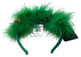 Load image into Gallery viewer, Dolce & Gabbana Elegant emerald green silk headband with floral pattern
